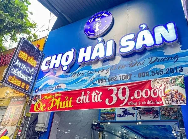 Biển Quảng Cáo Hải Sản Bắt Mắt vai tro cua bang hieu hai san