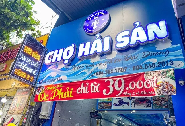 Biển Quảng Cáo Hải Sản Bắt Mắt vai tro cua bang hieu hai san