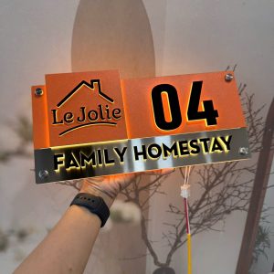 Alternative view of Biển Số Nhà Cao Cấp - Mẫu có LED 25x40cm