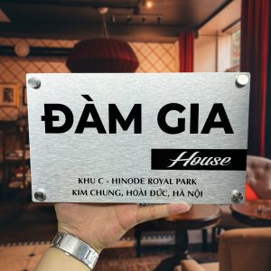 Biển Số Nhà - Alcorest in UV nội dung, ngoài trời