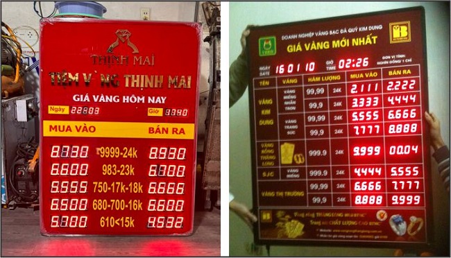 Mẫu bảng hiệu tiệm vàng bạc chuẩn - Ảnh 6