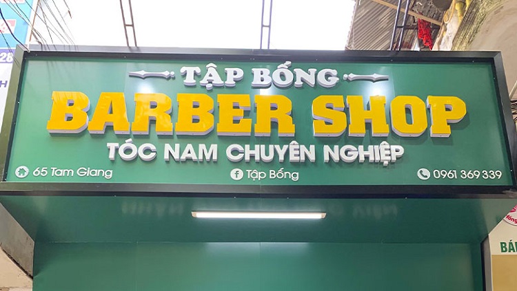 Mẫu bảng hiệu barber shop thiết kế độc đáo - Ảnh 11