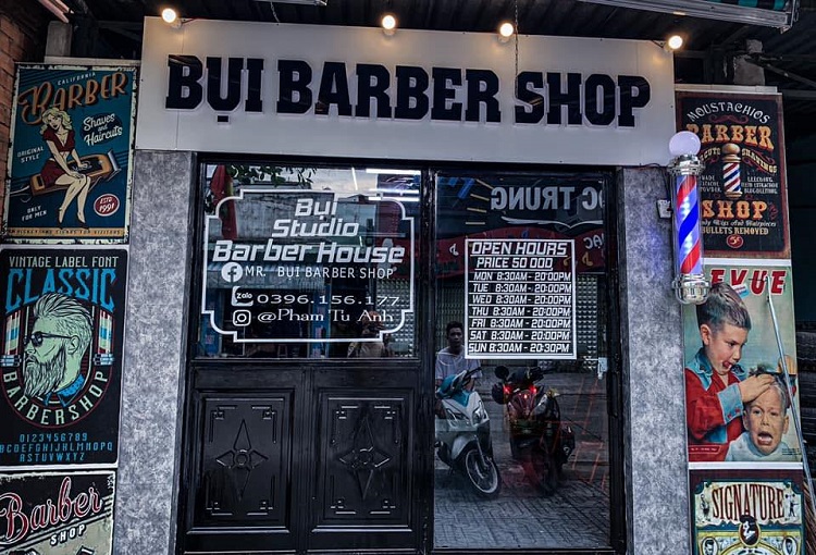 Mẫu bảng hiệu barber shop thiết kế độc đáo