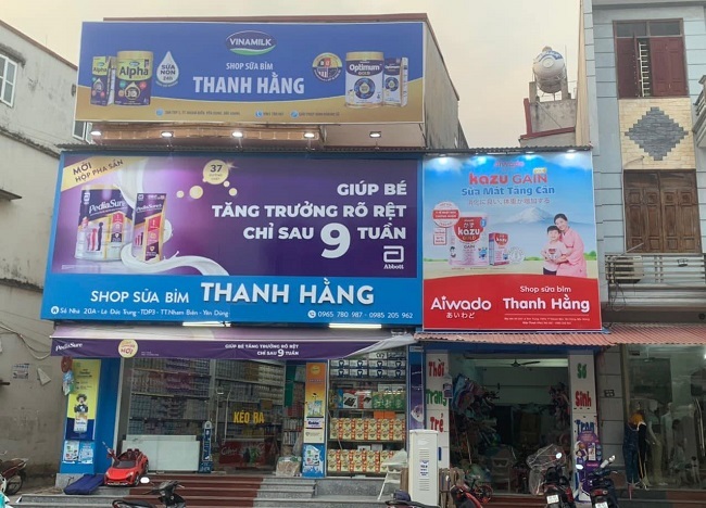 Mẫu bảng hiệu cửa hàng bỉm sữa - Ảnh 2