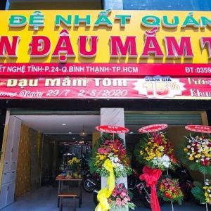 Bảng hiệu bún đậu mắm tôm