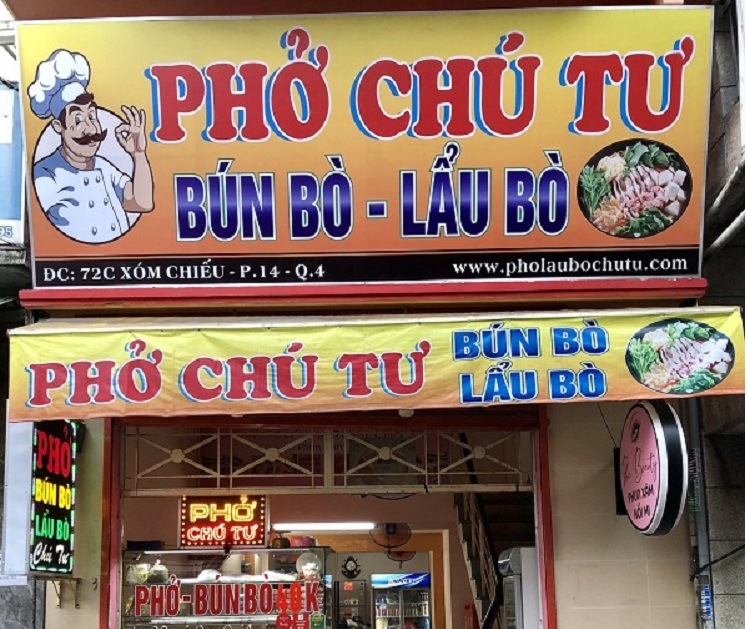 Biển quảng cáo bún phở hút khách - Ảnh 4