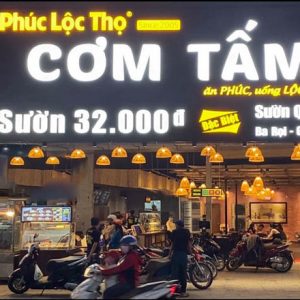 Mẫu bảng hiệu cơm tấm bình dân thu hút