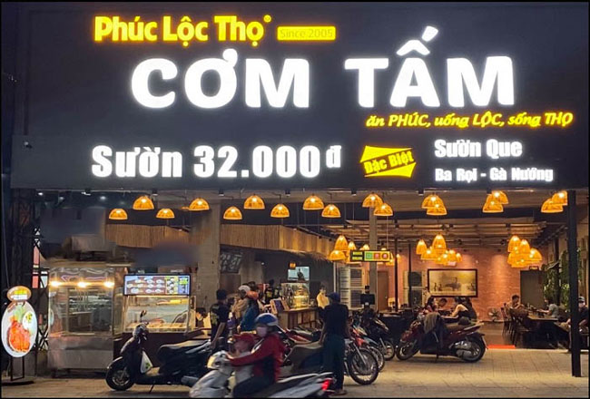 Mẫu bảng hiệu cơm tấm bình dân thu hút