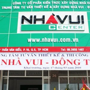 Mẫu bảng hiệu công ty xây dựng