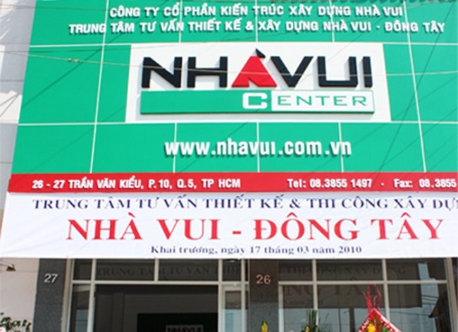 Mẫu bảng hiệu công ty xây dựng