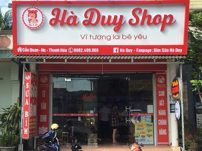 Mẫu bảng hiệu cửa hàng bỉm sữa - Ảnh 3