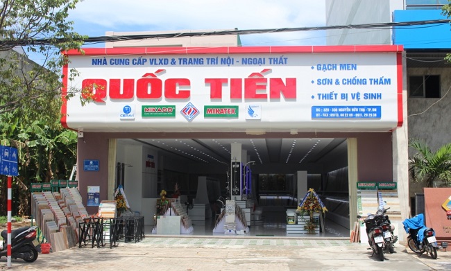 Mẫu bảng hiệu cửa hàng vật liệu xây dựng