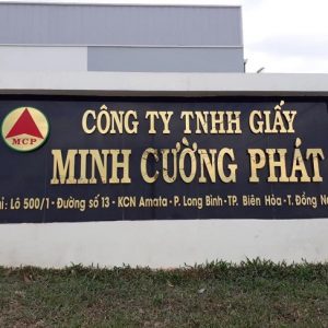 Alternative view of Bảng hiệu đá hoa cương chữ inox