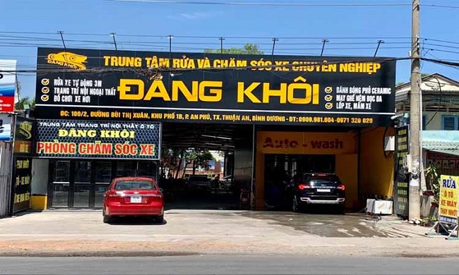 Mẫu bảng hiệu gara sửa xe ô tô