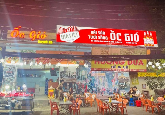 Mẫu bảng hiệu quán ốc cuốn hút - Ảnh 3