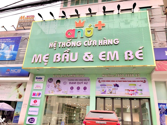 Mẫu bảng hiệu shop mẹ và bé