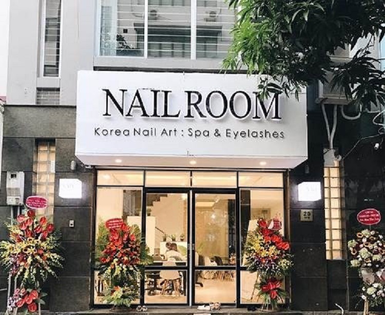 Mẫu bảng hiệu nail mi thiết kế ấn tượng