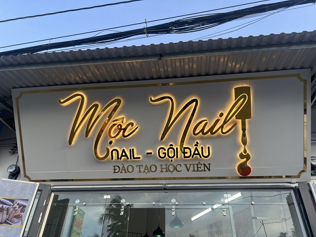 Mẫu bảng hiệu nail mi thiết kế ấn tượng - Ảnh 7
