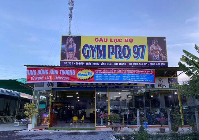 Bảng hiệu yoga gym aerobic - Ảnh 11