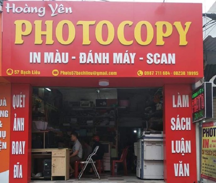 Mẫu bảng hiệu photocopy thu hút khách