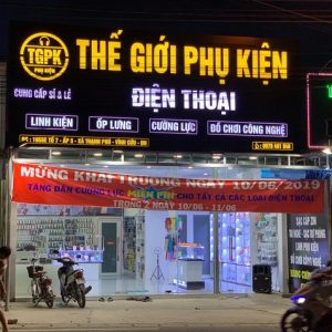 Bảng hiệu phụ kiện điện thoại