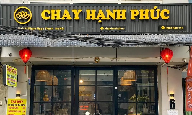 Mẫu bảng hiệu quán chay thanh tịnh - Ảnh 3