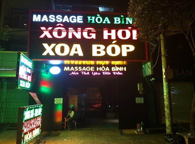 Mẫu bảng hiệu massage body xông hơi