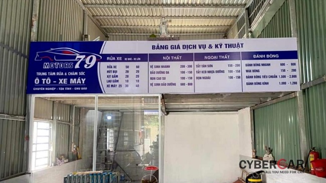 Mẫu bảng hiệu rửa xe chuyên nghiệp - Ảnh 5