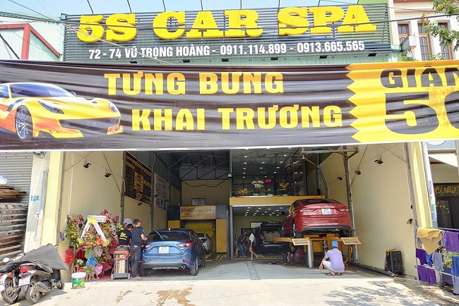 Mẫu bảng hiệu rửa xe chuyên nghiệp