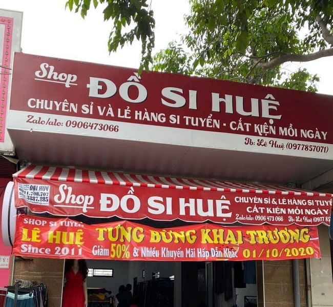 Mẫu bảng hiệu shop đồ si đồ cũ - Ảnh 4
