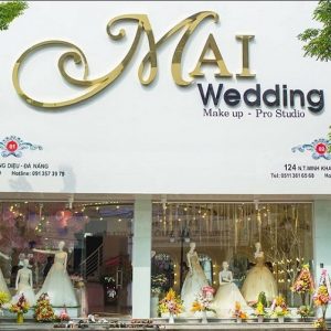 Mẫu bảng hiệu studio áo cưới