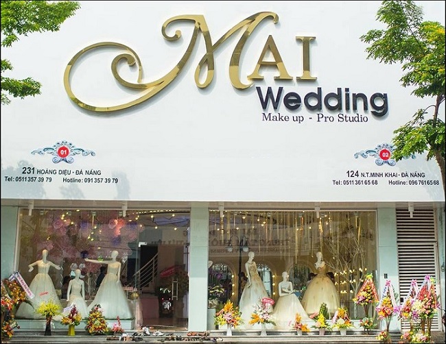 Mẫu bảng hiệu studio áo cưới