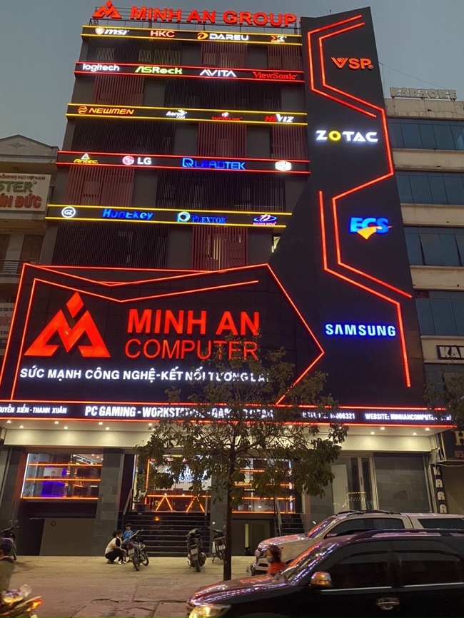 Làm bảng hiệu tòa nhà trọn gói TPHCM - Ảnh 2