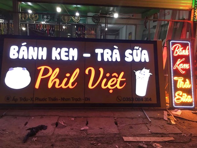 Mẫu bảng hiệu trà sữa đẹp - Ảnh 9