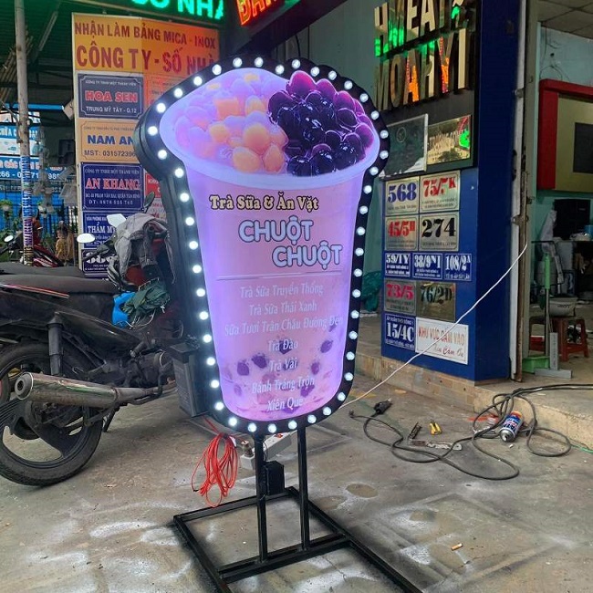 Mẫu bảng hiệu trà sữa đẹp - Ảnh 8