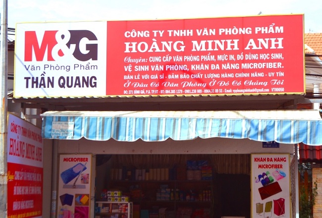 Mẫu bảng hiệu văn phòng phẩm - Ảnh 4
