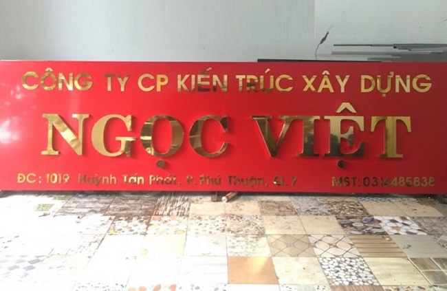Mẫu bảng hiệu công ty xây dựng - Ảnh 8