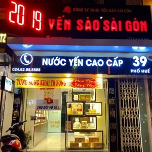 Bảng hiệu quảng cáo yến sào sang trọng