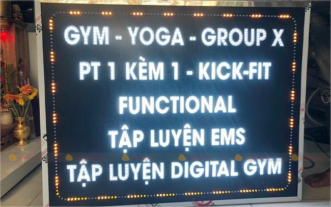 Bảng hiệu yoga gym aerobic - Ảnh 12