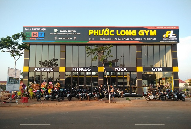 Bảng hiệu yoga gym aerobic - Ảnh 3