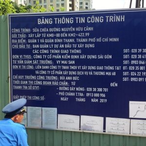 Alternative view of Mẫu bảng thông tin công trình đúng tiêu chuẩn