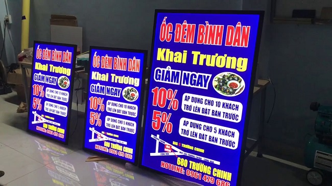 Mẫu bảng hiệu quán ốc cuốn hút - Ảnh 4