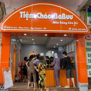 Mẫu bảng hiệu cháo dinh dưỡng cho bé