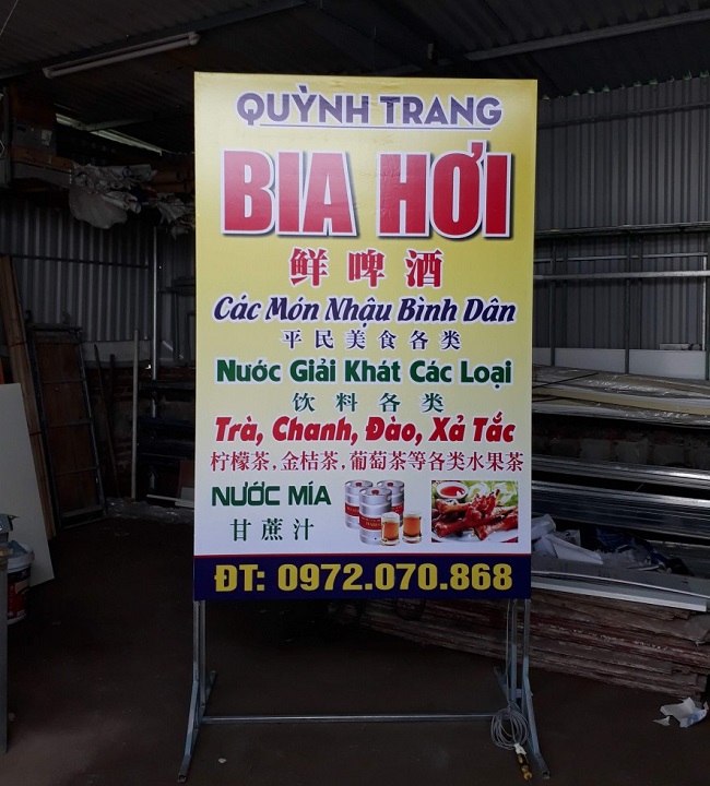 Biển quảng cáo quán bia hơi - Ảnh 10