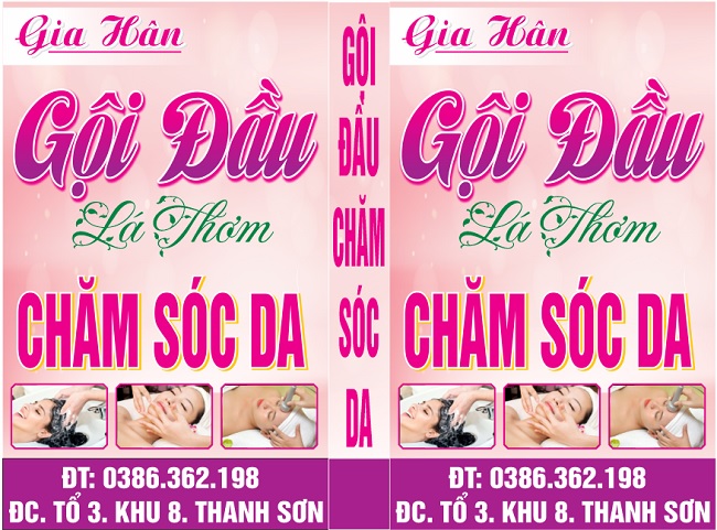 Mẫu bảng hiệu gội đầu dưỡng sinh - Ảnh 4