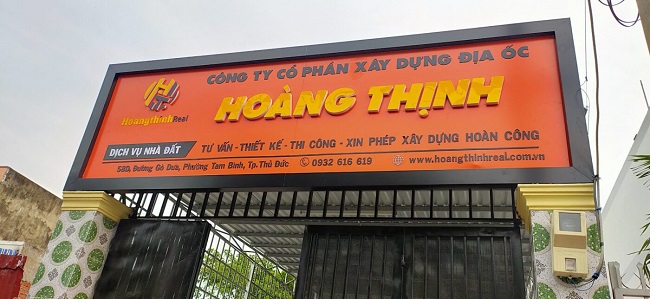 Alternative view of Mẫu bảng hiệu công ty xây dựng