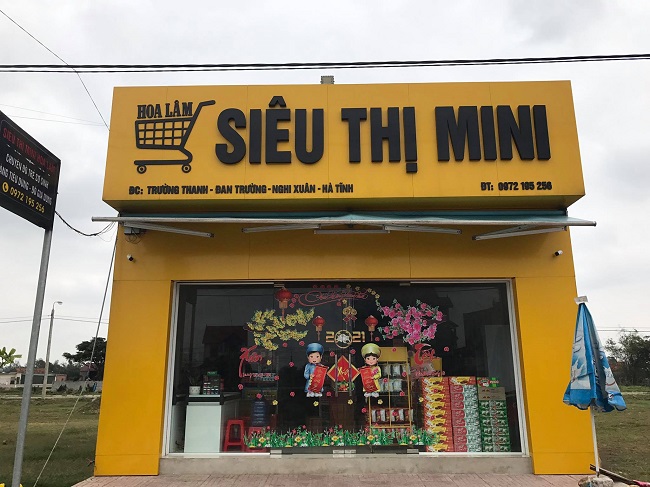 Biển quảng cáo siêu thị mini - Ảnh 5