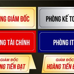 Alternative view of Biển phòng ban, bảng tên phòng