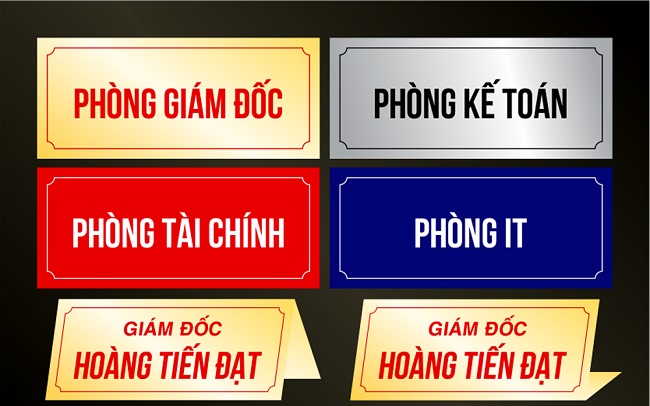 Biển phòng ban, bảng tên phòng - Ảnh 2