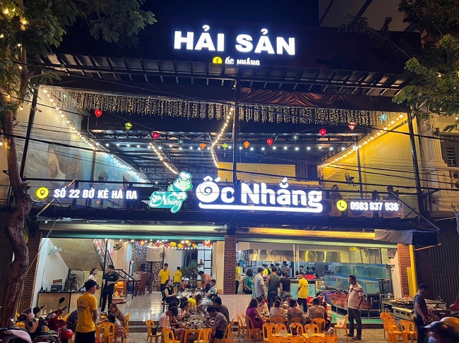 Mẫu bảng hiệu quán ốc cuốn hút - Ảnh 2